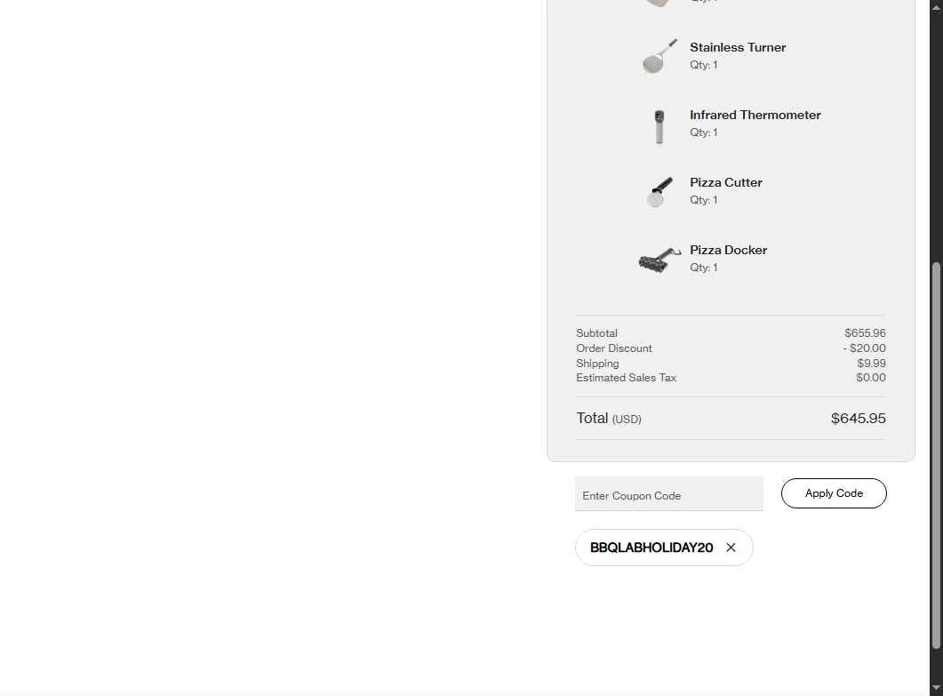 Solo Stove checkout page showing Solo Stove coupon code box | Screenshot taken by SimplyCodes community member on Dec 5, 2025