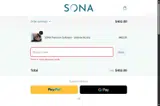 SONA coupon verification screenshot