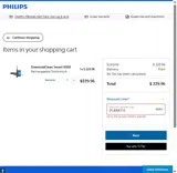 Sonicare coupon verification screenshot