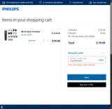 Sonicare coupon verification screenshot