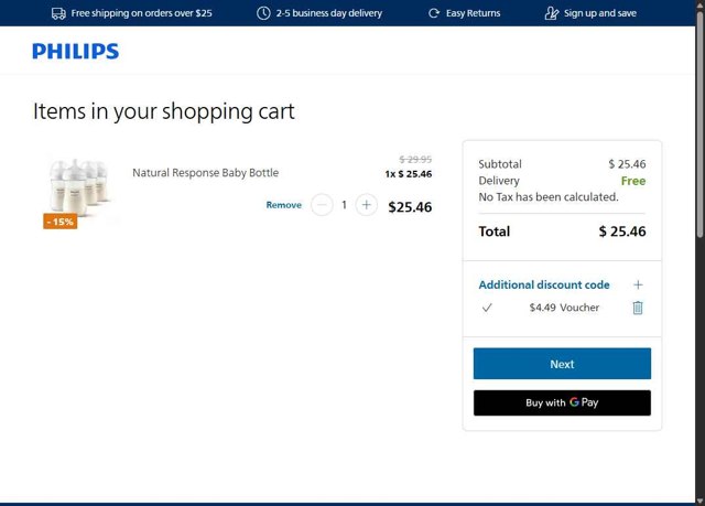 Sonicare checkout page showing Sonicare promo code box | Screenshot taken by SimplyCodes community member on Jul 18, 2025