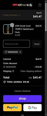 SOP Distribution coupon verification screenshot
