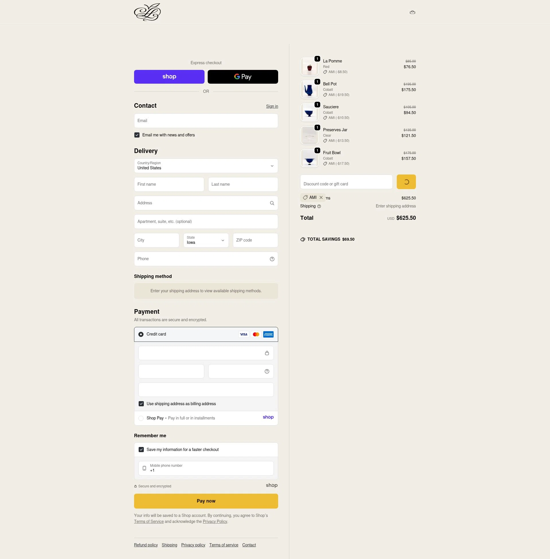 Sophie Lou Jacobsen checkout page showing Sophie Lou Jacobsen promo code box | Screenshot taken by SimplyCodes community member on Jan 3, 2026