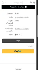 OFFVIPTOP coupon verification screenshot