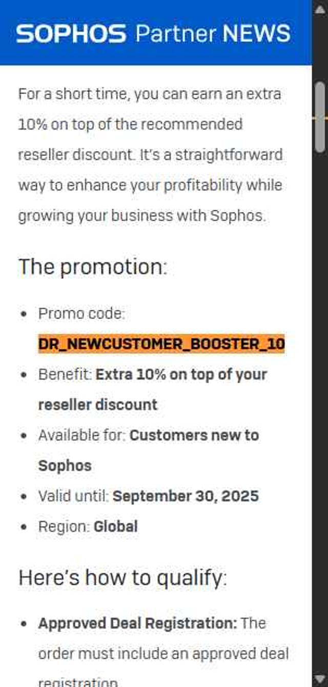 Sophos checkout page showing Sophos promo code box | Screenshot taken by SimplyCodes community member on May 15, 2025