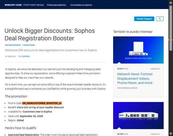Sophos checkout page showing Sophos promo code box | Screenshot taken by SimplyCodes community member on Jan 17, 2026