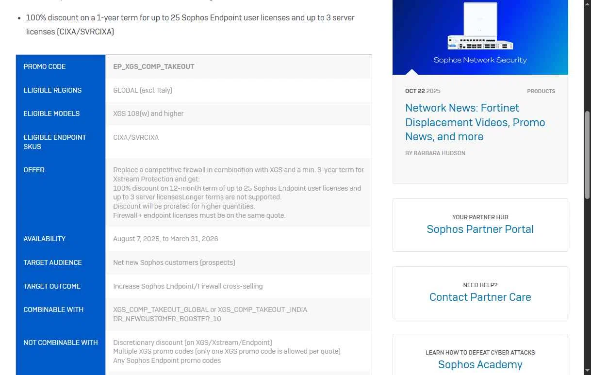 Sophos checkout page showing Sophos promo code box | Screenshot taken by SimplyCodes community member on Feb 7, 2026