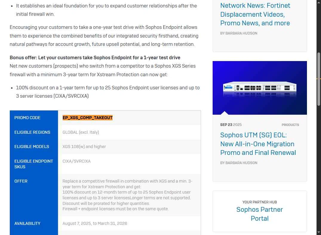 Sophos checkout page showing Sophos promo code box | Screenshot taken by SimplyCodes community member on Jan 9, 2026