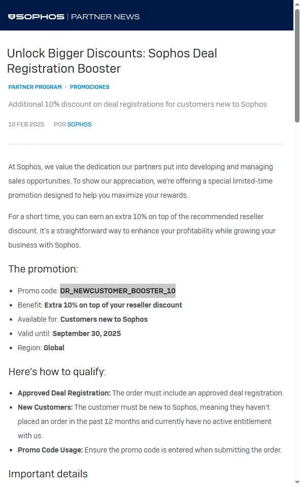 Sophos checkout page showing Sophos promo code box | Screenshot taken by SimplyCodes community member on Oct 22, 2025
