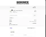 Sorinex coupon verification screenshot