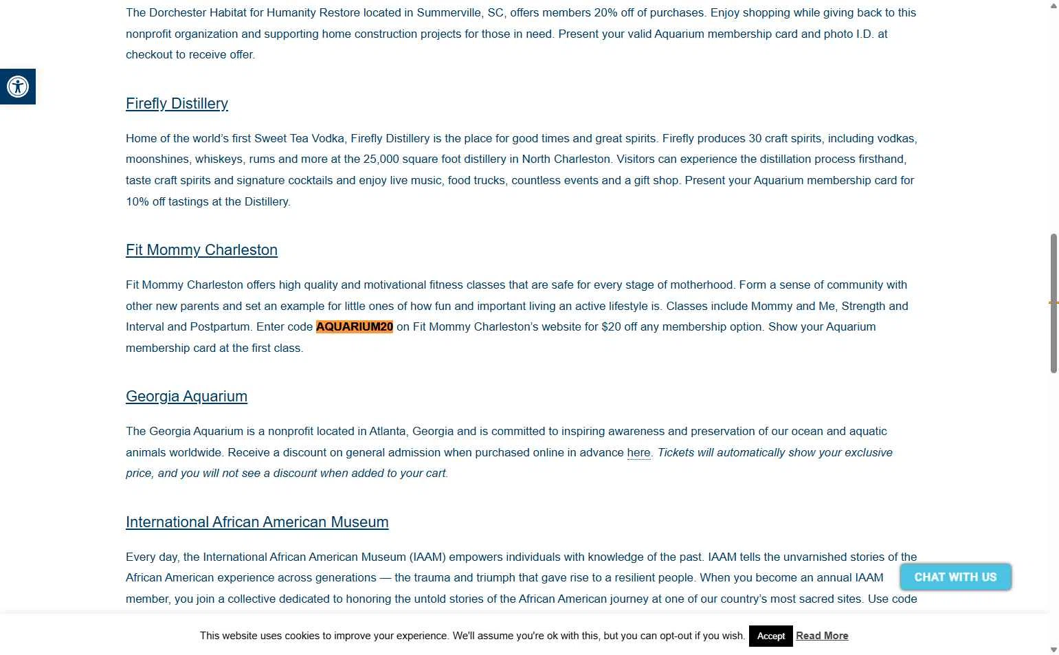 South Carolina Aquarium checkout page showing South Carolina Aquarium discount code box | Screenshot taken by SimplyCodes community member on Nov 22, 2025