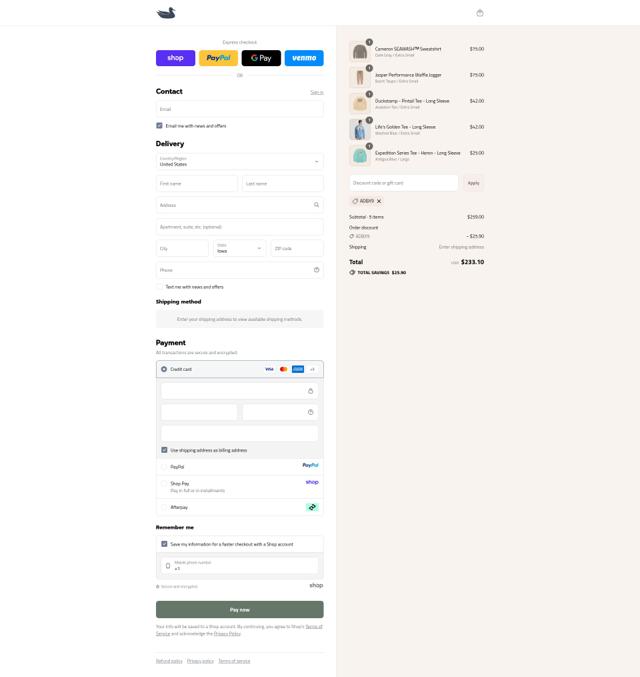 Southern Marsh checkout page showing Southern Marsh discount code box | Screenshot taken by SimplyCodes community member on Sep 12, 2025