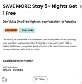 VIPGET1FREE coupon verification screenshot