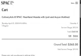 SPACCAL26 coupon verification screenshot