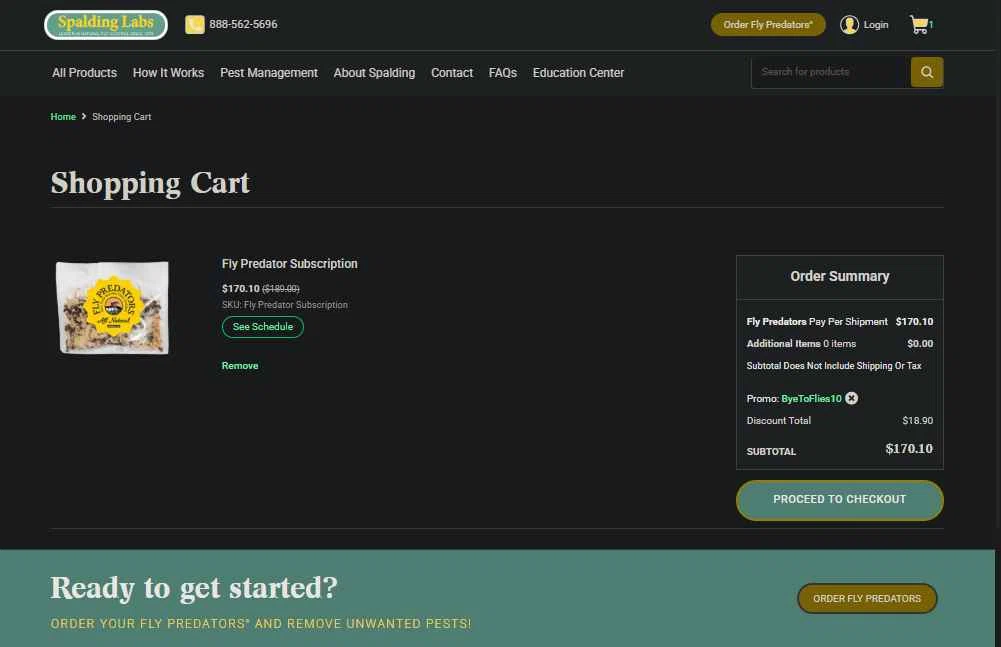 Spalding Labs checkout page showing Spalding Labs promo code box | Screenshot taken by SimplyCodes community member on Dec 13, 2025
