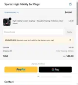 SOUNDCHECK coupon verification screenshot
