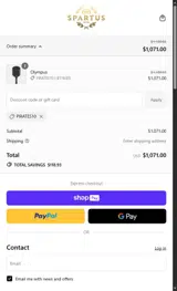 Spartus coupon verification screenshot
