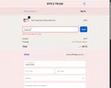 Spectrum Collections coupon verification screenshot