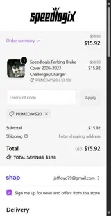 PRIMEDAYS20 coupon verification screenshot
