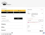 WELCOME10 coupon verification screenshot
