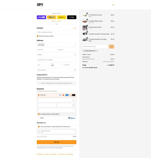 SPIbelt checkout page showing SPIbelt promo code box | Screenshot taken by SimplyCodes community member on Jul 30, 2025