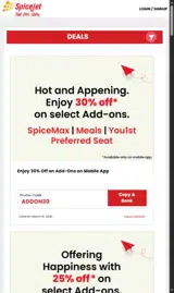 ADDON30 coupon verification screenshot