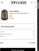 Spinnaker Boutique coupon verification screenshot