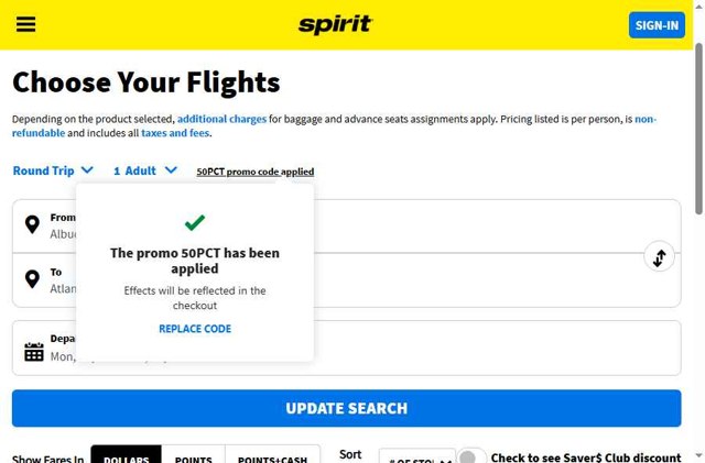 Spirit Airlines Promo Codes (1 Verified) - 5% Off Sep 2025