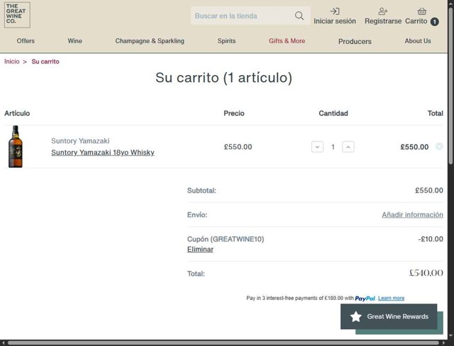 Spirits Kiosk checkout page showing Spirits Kiosk discount code box | Screenshot taken by SimplyCodes community member on Jul 15, 2025