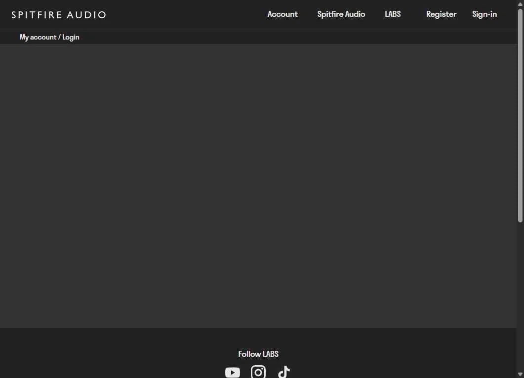 Spitfire Audio checkout page showing Spitfire Audio discount code box | Screenshot taken by SimplyCodes community member on Dec 8, 2025