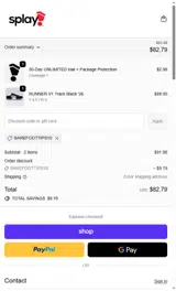 BAREFOOTTIPS10 coupon verification screenshot