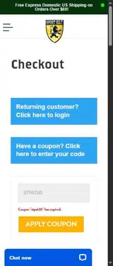STPAT30 coupon verification screenshot