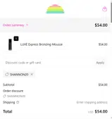 SPRAY STUDIO coupon verification screenshot