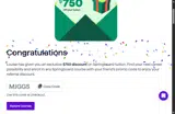 MJGGS coupon verification screenshot