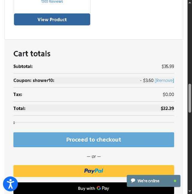 SpringWell checkout page showing SpringWell coupon code box | Screenshot taken by SimplyCodes community member on Sep 5, 2025