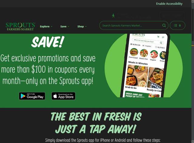 Sprouts Farmers Market checkout page showing Sprouts Farmers Market discount code box | Screenshot taken by SimplyCodes community member on Sep 15, 2025