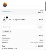 promo coupon verification screenshot