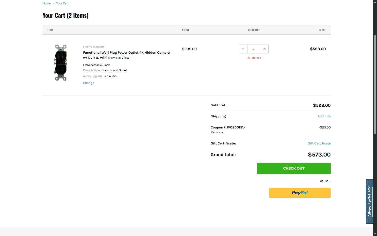 Spy Associates checkout page showing Spy Associates promo code box | Screenshot taken by SimplyCodes community member on Oct 17, 2025