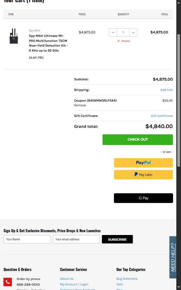 Spy Associates checkout page showing Spy Associates promo code box | Screenshot taken by SimplyCodes community member on Oct 17, 2025