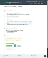 SQLBackupAndFTP coupon verification screenshot