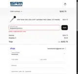 SRM Knives coupon verification screenshot
