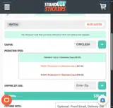 CIRCLE50 coupon verification screenshot