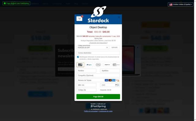 Stardock checkout page showing Stardock promo code box | Screenshot taken by SimplyCodes community member on Sep 11, 2025