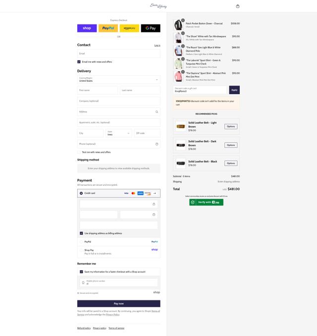 State and Liberty checkout page showing State and Liberty discount code box | Screenshot taken by SimplyCodes community member on Sep 8, 2025