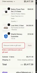 LUXE30 coupon verification screenshot