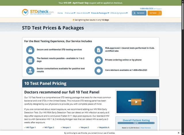 STDcheck.com checkout page showing STDcheck.com discount code box | Screenshot taken by SimplyCodes community member on Sep 6, 2025