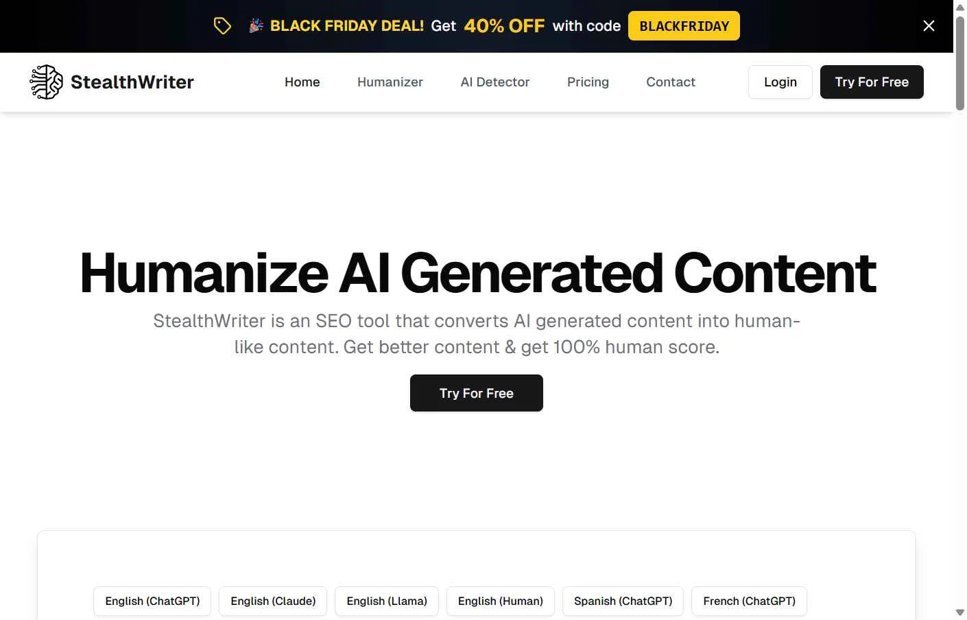 Stealthwriter checkout page showing Stealthwriter promo code box | Screenshot taken by SimplyCodes community member on Dec 25, 2025