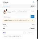 THEOFFICIALJOE01 coupon verification screenshot