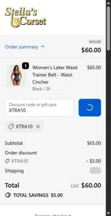 XTRA10 coupon verification screenshot
