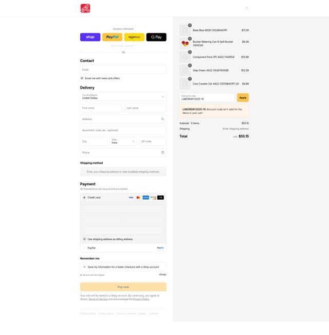 Step2 checkout page showing Step2 discount code box | Screenshot taken by SimplyCodes community member on Aug 30, 2025